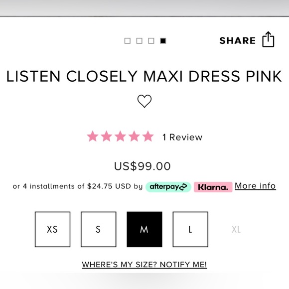 Hello Molly Listen Closely pink maxi NWT - Picture 3 of 7